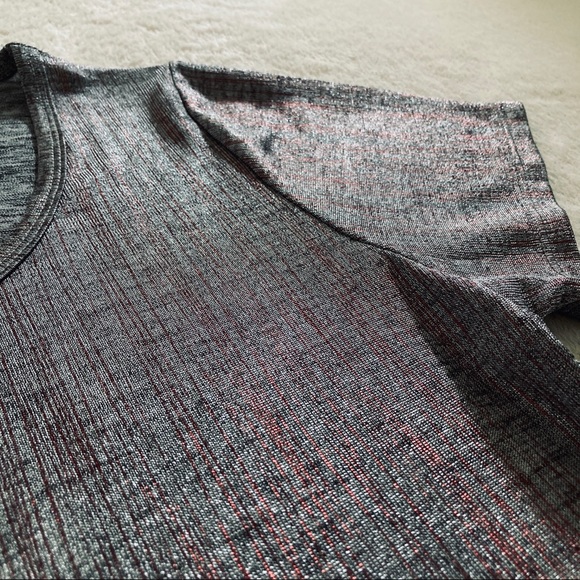 LuLaRoe Classic T - size XS, silver w/ red - Picture 3 of 10